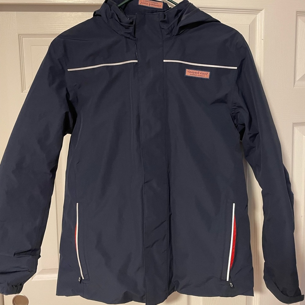 Vineyard Vines youth XL hooded winter jacket (navy)